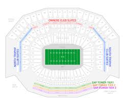 nrg stadium interactive seating chart new kyle field