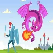 لعبة تلوين المحارب knight war coloring dragon fight fantasy creatures fairytale fantasy