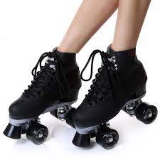 Roller Skate Classic Double Row Skating Pulley Outdoor Indoor 4 Wheel Shoes Outdoor Sports Sapatos De Skate Patins Baratos Tacas