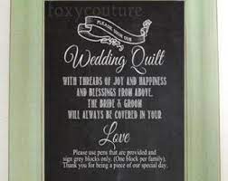 Wedding Quilt Label Sayings Please Sign Our Wedding Quilt On A Faux Chalkboard 8 X10 Digital Quilt Labels Wedding Quilt Custom Quilt Labels