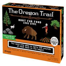 Here's a new mini series similar to my 100 ways to die in nascar video. Pressman The Oregon Trail Hunt For Food Card Game Based On The Classic Computer Game Walmart Com Walmart Com