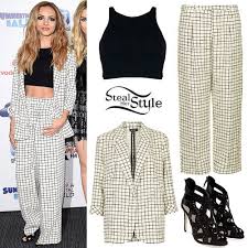Jade thirlwall, south shields, united kingdom. Jade Thirlwall Check Suit Black Crop Top Her Style Celebrity Style Fashion
