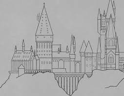 Easy to draw castle lastbummerrecords com. Pin By Angela Andrews On Quirky Art In 2021 Harry Potter Art Drawings Harry Potter Drawings Harry Potter Sketch