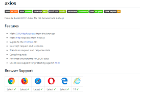 Nuxt.js provides an axios module for easy integration with your application. Axios Promise Based Http Client For The Browser And Node Js Steemhunt