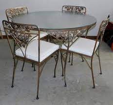 Woodard Grape Vine Pattern Offered On Ebay For 499 99 Wrought Iron Patio Set Wrought Iron Patio Furniture Wrought Iron Furniture
