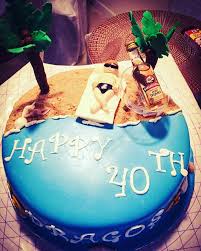 Attractive Unique Birthday Cake Designs For Men Beach Cake 40 Th Birthday 40th Birthday Cakes Birthday Cakes For Men Beach Birthday Cake