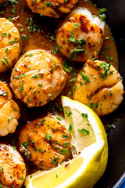 You can also squeeze fresh lemon juice in the olive oil along with the liquor you collected when shucking, if you have some. Lemon Butter Scallops Recipe Fox And Briar