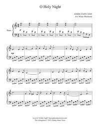 O Holy Night Level 4 Piano Sheet Music Sheet Music Piano Sheet Christmas Piano Sheet Music