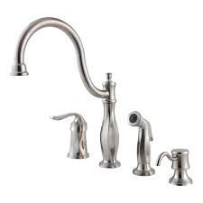 Custom manufacturer of laboratory & kitchen sinks. Stainless Steel Cadenza F 026 4tws 1 Handle Kitchen Faucet Pfister Faucets