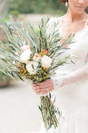 Large Olive Branch Wedding Bouquet Alternative Wedding Bouquet Wedding Bouquets Olive Wedding