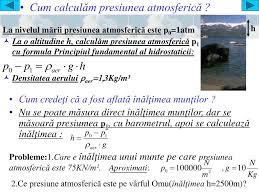 Presiune p este forţa f care se exercită pe unitatea de suprafaţă s, adică. Ppt Presiunea Atmosferic Ä Powerpoint Presentation Free Download Id 4886794