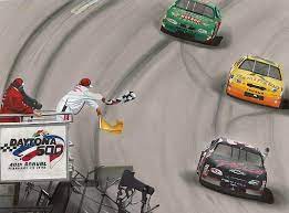 5 chevrolet back in victory lane for hendrick motorsports. Dale Earnhardt Wins Daytona 500 Checkered Flag By Paul Kuras In 2021 Daytona 500 Dale Earnhardt Checkered Flag