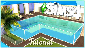 Sims 4 Glass Pool Tutorial No Cc Kate Emerald Youtube Glass Pool Sims Sims 4
