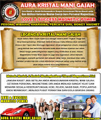 Mar 19, 2019 · sebagian dari anda mungkin sudah punya batu, kristal atau minyak mani gajah. Aura Pesona Kristal Mani Gajah Love Magnetic Power Activation