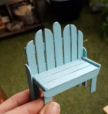 Garden Bench Made Of Ice Cream Sticks Painted With Acyl Paint Arts And Crafts Exactly What Are Art Diy Dollhouse Furniture Craft Stick Crafts Ice Cream Stick