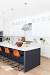 Dark Navy Kitchen Island