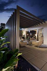 Start Here If You Re Building A Roof Over A Patio Or Deck This Article Discusses Strategies For Building Over An E Modern Pergola Pergola Patio Outdoor Design