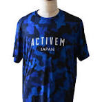 【ロイヤルブルー】カモ柄Tシャツ　※左袖にマーキング可