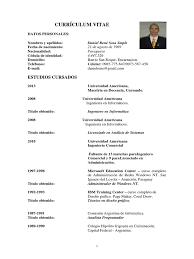 Modelo de curriculum vitae basico paraguay. Daniel Rene Sosa Cv Paraguay Ciencias De La Computacion