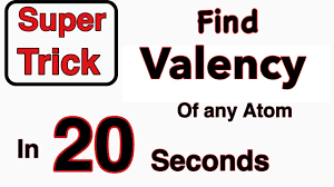 Valence shell is the outermost shell of every element. Trick To Find Valency In 20 Seconds Find Valency Of Any Atom In 20 Seconds Super Trick Youtube