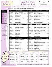 Printable Weekly Menu Planner Template Lovely Printable 7 Day 500 Calorie Diet Menu With Grocery List 500 Calorie Diet 900 Calorie Diet 800 Calorie Diet