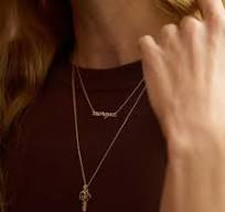 Script Nameplate Necklace