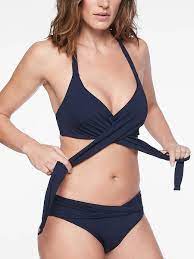 Bra Cup Wrap Halter Bikini Top Athleta Wrap Around Bikini Top Supportive Bikini Top Halter Bikini Top