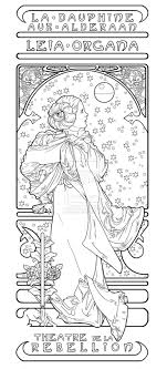 He is famous for his distinct style featuring idealized sensual, young female figures natural poses, entwined in vaporous hair and flowing dresses with ornamental flower. Alphonse Mucha Coloring Pages Bing Images Coloring Books Cool Coloring Pages Coloring Pages
