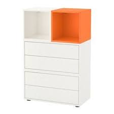 Eket Storage Combination With Feet White Orange White Orange Ikea Ikea Storage Furniture Eket