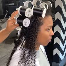 Using Tension Rollers On Long Curly Hair 👌