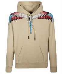 Marcelo burlon county of milan menswear fall winter 2014 2015. Marcelo Burlon Cmbb007f20fle001 Wings Hoodie Beige