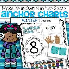 winter numbers make your own anchor charts cut and paste