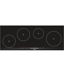 Iq100 Extra Wide Touchslider Induction Hob Eh975me11e Black Glass With Stainless Steel Trim Siemens Induction Cooktop Is D Induction Hob Hobs Induction Cooktop