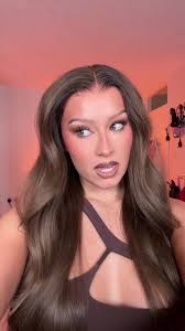 Makeup Transition with Peach Powder