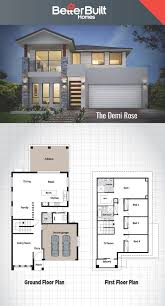 Plan details floor plan code: Floor Plan For Modern House Low Cost 2 Storey House Design With Floor Plan Kumpalo Modern House Floor Plans House Blueprints Double Storey House