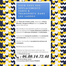 Les Taxis De La Haute Lande Accueil Facebook