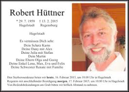 Traueranzeigen von Hagelstadt Robert Hüttner