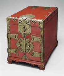 joseon dynasty 19th century a red and black lacquered wood accessory case japanese furniture wood accessories asian furniture