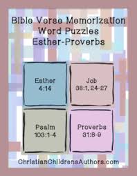 Get the latest version for all of the improvements. Bible Verse Word Puzzles Vol 5 Esther Proverbs Christian Children S Authors