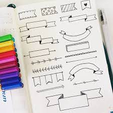 Bullet journals are so incredibly popular these days. Related Image Bullet Journal Banner Bullet Journal Headers Bullet Journal