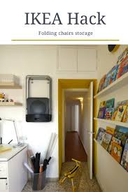 Gunde Bjarnum Ikea Hack How To Store Folding Chairs With Style Ikea Hack Handmade Home Decor Diy Home Decor