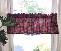 Valances are sometimes referenced as top treatments and offer endless possibilities. Christmas Royal Stewart Tartan Valance Red Green Plaid Kitchen Curtains Valance Royal Stewart Tartan Window Valance