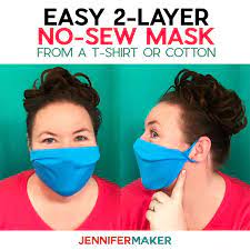 But what if you don't have. Make A No Sew Face Mask From A T Shirt Jennifer Maker