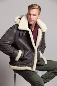 Pin By John L On Men In Fleecy Furry Jackets Coats Leather Jacket Men Leather Jacket Style Leather Jacket