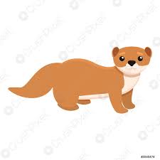 Baby Mink Icon Cartoon Style Stock Vector Crushpixel
