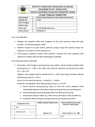 Contoh soal irigasi dan bangunan air. Contoh Soal Irigasi Dan Bangunan Air