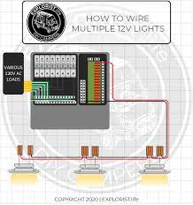 12 volt led light strips: How To Wire Lights Switches In A Diy Camper Van Electrical System Explorist Life