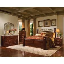 Standard Furniture Triomphe Poster Bedroom Set In Zinfandale Cherry Master Bedroom Furniture Standard Furniture Master Bedroom Set