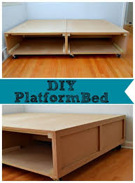 All diy king bed platform are made from exceptional materials that give them unparalleled strength and durability. Building A Diy Platform Bed With Tons Of Storage And Wheels Apartment Storage Diy Bed Frame With Storage Diy Platform Bed