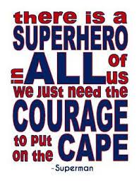 Vintage style cute design for kids. There Is A Superhero In All Of Us Superman Quote Motivational Poster Superman Quotes Hero Quotes Superhero Quotes